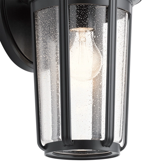 Duży kinkiet Fairfield – 1 źródło światła – Czarny QN-FAIRFIELD-L-BK Elstead Lighting