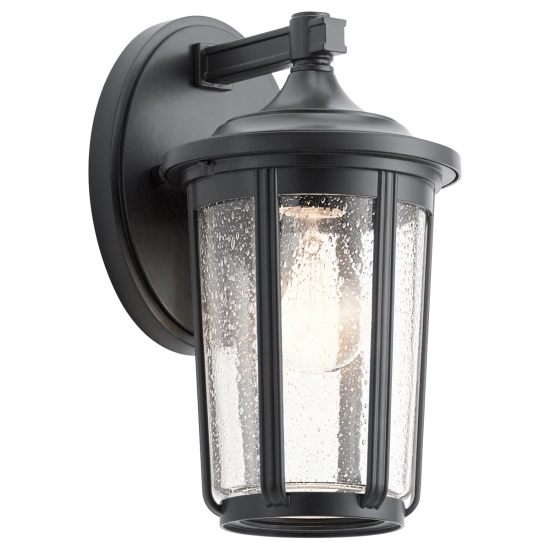 kinkiecik.pl Średni kinkiet Fairfield – 1 źródło światła – Czarny QN-FAIRFIELD-M-BK Elstead Lighting