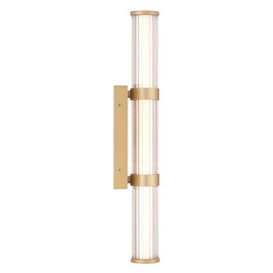 Średni kinkiet LED Fayton – Matowe złoto QN-FAYTON-M-BG Elstead Lighting
