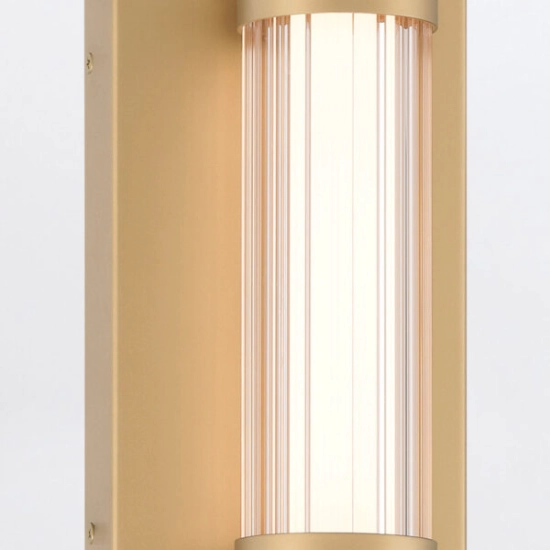 Średni kinkiet LED Fayton – Matowe złoto QN-FAYTON-M-BG Elstead Lighting