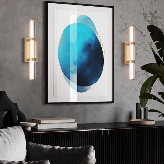 Średni kinkiet LED Fayton – Matowe złoto QN-FAYTON-M-BG Elstead Lighting