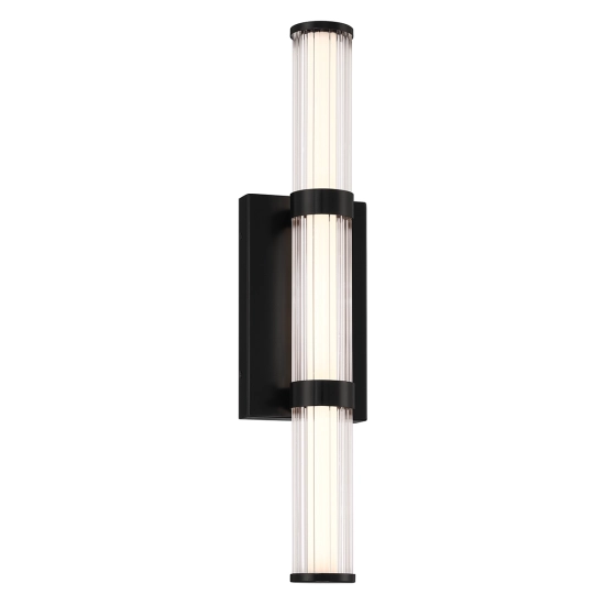 Średni kinkiet LED Fayton – Matowa czerń QN-FAYTON-M-BK Elstead Lighting