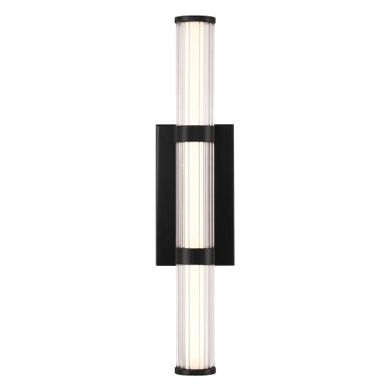 Średni kinkiet LED Fayton – Matowa czerń QN-FAYTON-M-BK Elstead Lighting