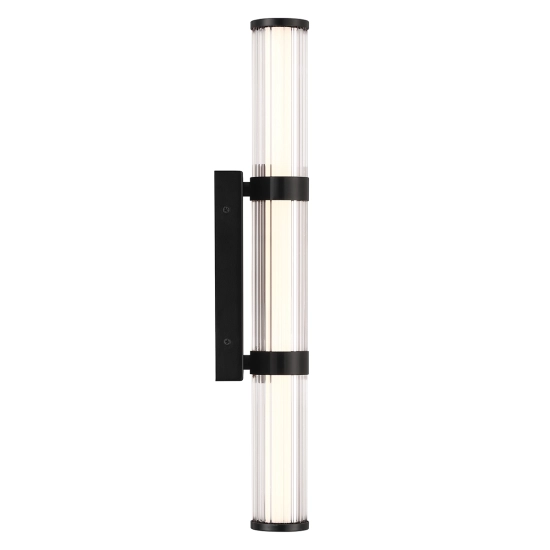 Średni kinkiet LED Fayton – Matowa czerń QN-FAYTON-M-BK Elstead Lighting