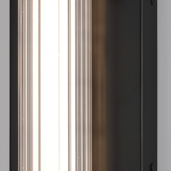 Średni kinkiet LED Fayton – Matowa czerń QN-FAYTON-M-BK Elstead Lighting