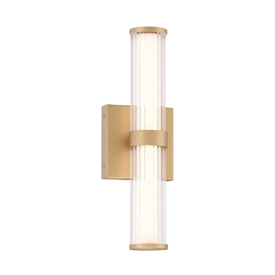 Mały kinkiet LED Fayton – Matowe złoto QN-FAYTON-S-BG Elstead Lighting