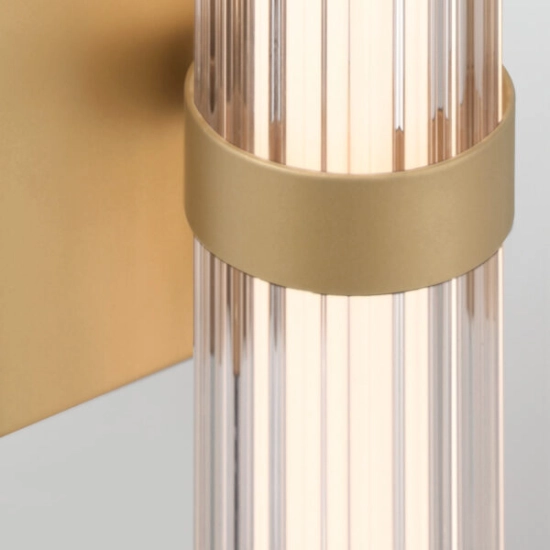Mały kinkiet LED Fayton – Matowe złoto QN-FAYTON-S-BG Elstead Lighting