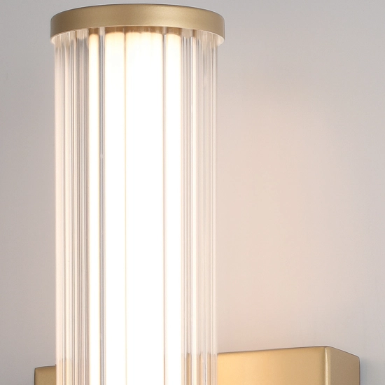 Mały kinkiet LED Fayton – Matowe złoto QN-FAYTON-S-BG Elstead Lighting