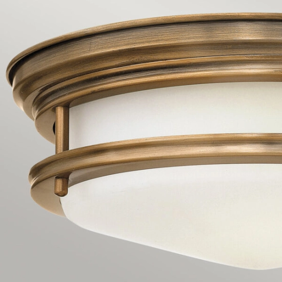 Plafon Hadrian – 2 źródła światła – Szkło opalowe – Szczotkowany brąz QN-HADRIAN-FS-BR-OPAL Elstead Lighting