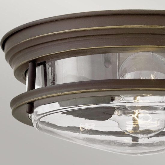 Plafon Hadrian – 2 źródła światła – Przezroczyste szkło – Olejowany brąz QN-HADRIAN-FS-OZ-CLEAR Elstead Lighting – Chrom QN-HADRIAN-FS-CM-OPAL Elstead Lighting