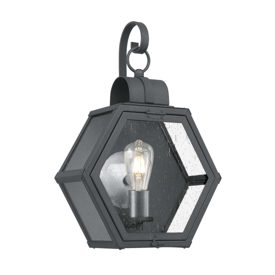 kinkiecik.pl Średni kinkiet Heath – 1 źródło światła – Cętkowana czerń QN-HEATH-M-MB Elstead Lighting