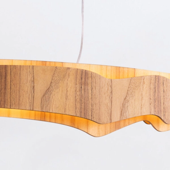 Lampa wyspowa LED Horizon QN-HORIZON-LED-LP-100-TEAK Elstead Lighting