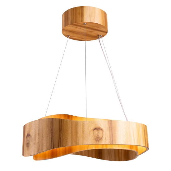 Średnia lampa wisząca LED Horizon QN-HORIZON-RING-LED-60-TEAK Elstead Lighting