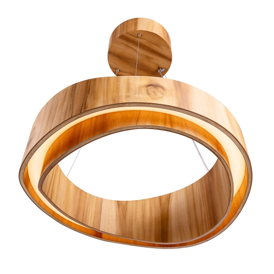 Średnia lampa wisząca LED Horizon QN-HORIZON-RING-LED-60-TEAK Elstead Lighting