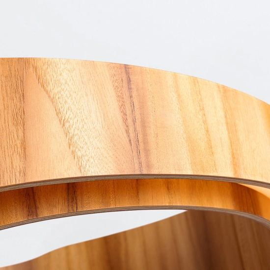 Duża lampa wisząca LED Horizon QN-HORIZON-RING-LED-80-TEAK Elstead Lighting