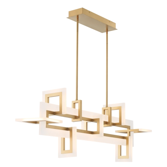 Średnia lampa wyspowa Inizio – Matowe złoto QN-INIZIO-LP-M-BG Elstead Lighting