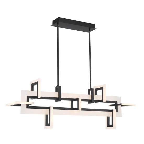Średnia lampa wyspowa Inizio – Matowa czerń QN-INIZIO-LP-M-BK Elstead Lighting