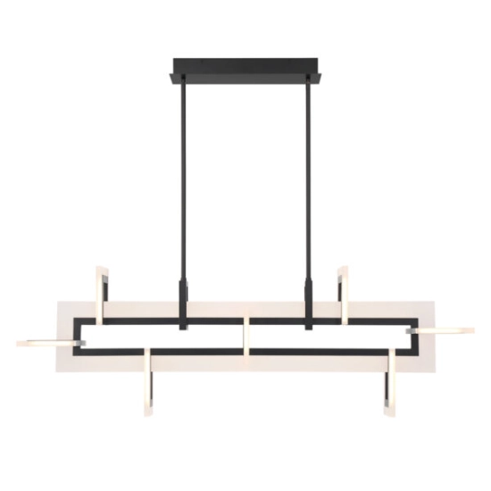 Średnia lampa wyspowa Inizio – Matowa czerń QN-INIZIO-LP-M-BK Elstead Lighting