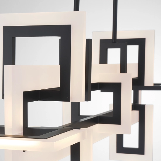 Średnia lampa wyspowa Inizio – Matowa czerń QN-INIZIO-LP-M-BK Elstead Lighting