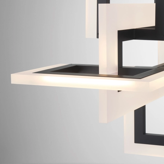 Średnia lampa wyspowa Inizio – Matowa czerń QN-INIZIO-LP-M-BK Elstead Lighting