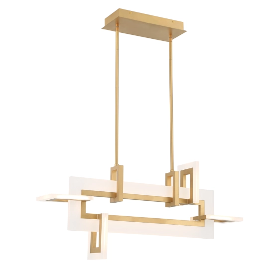 Mała lampa wyspowa Inizio – Matowe złoto QN-INIZIO-LP-S-BG Elstead Lighting