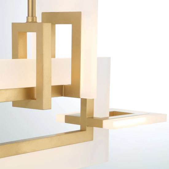 Mała lampa wyspowa Inizio – Matowe złoto QN-INIZIO-LP-S-BG Elstead Lighting