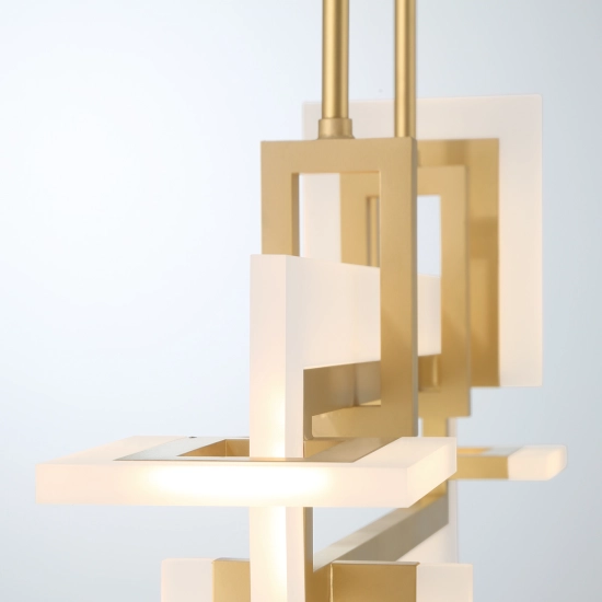 Mała lampa wyspowa Inizio – Matowe złoto QN-INIZIO-LP-S-BG Elstead Lighting