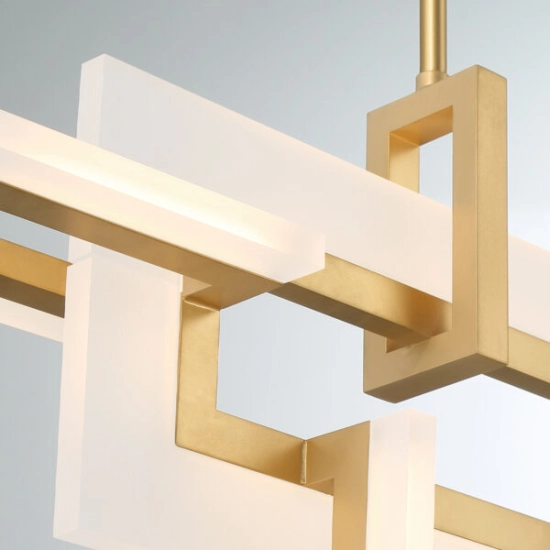 Mała lampa wyspowa Inizio – Matowe złoto QN-INIZIO-LP-S-BG Elstead Lighting