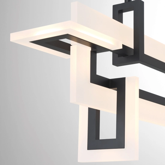 Mała lampa wyspowa Inizio – Matowa czerń QN-INIZIO-LP-S-BK Elstead Lighting