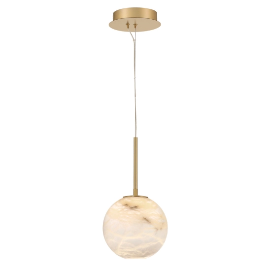 Mała lampa wisząca Kepler – 1 źródło światła QN-KEPLER-1P-S-BG Elstead Lighting