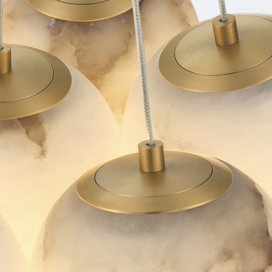 Duża lampa wisząca Kepler – 7 źródeł światła QN-KEPLER-7P-BG Elstead Lighting