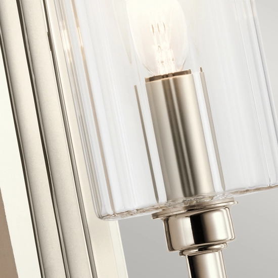 Kinkiet Kimrose – 1 źródło światła – Polerowany nikiel QN-KIMROSE1-PN Elstead Lighting