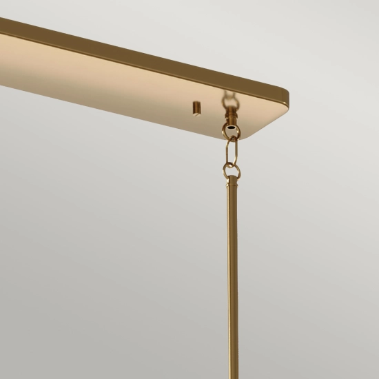 Lampa wisząca Kimrose – 10 źródeł światła – Szczotkowany naturalny mosiądz QN-KIMROSE10-BNB Elstead Lighting