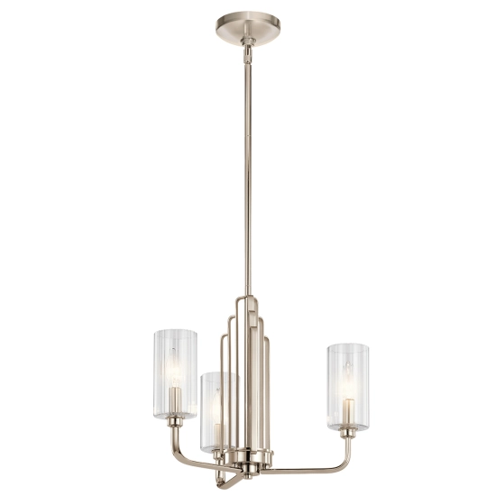 kinkiecik.pl Żyrandol Kimrose – 3 źródeł światła – Polerowany nikiel QN-KIMROSE3-PN Elstead Lighting