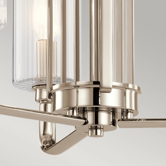 Żyrandol Kimrose – 3 źródeł światła – Polerowany nikiel QN-KIMROSE3-PN Elstead Lighting