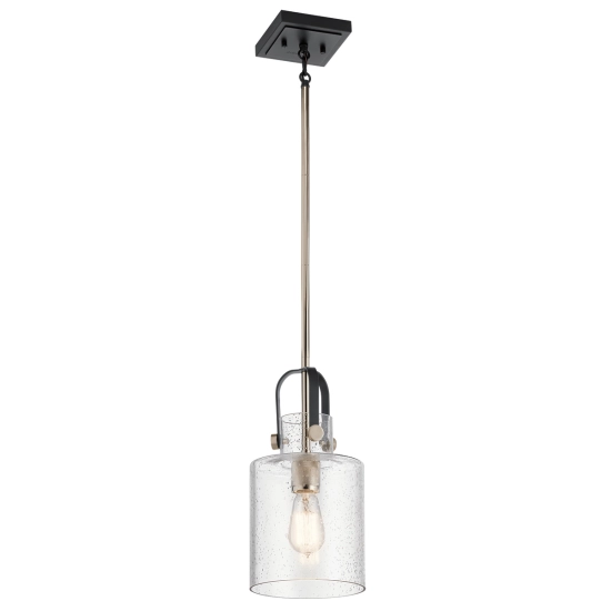 kinkiecik.pl Lampa wisząca Kitner – 1 źródło światła – Polerowany nikiel QN-KITNER-P-PN Elstead Lighting