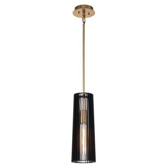 kinkiecik.pl Lampa wisząca Linara – 1 źródło światła QN-LINARA-P-BK Elstead Lighting