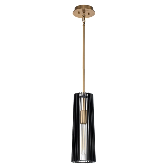 Lampa wisząca Linara – 1 źródło światła QN-LINARA-P-BK Elstead Lighting