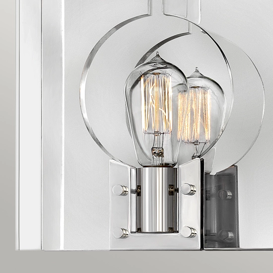 Kinkiet Ludlow – 1 źródło światła – Polerowany nikiel QN-LUDLOW1-PN Elstead Lighting