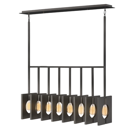 kinkiecik.pl Lampa wisząca Ludlow – 8 źródeł światła – Grafit QN-LUDLOW8-GR Elstead Lighting