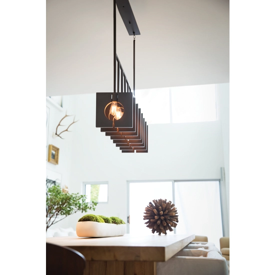 Lampa wisząca Ludlow – 8 źródeł światła – Grafit QN-LUDLOW8-GR Elstead Lighting