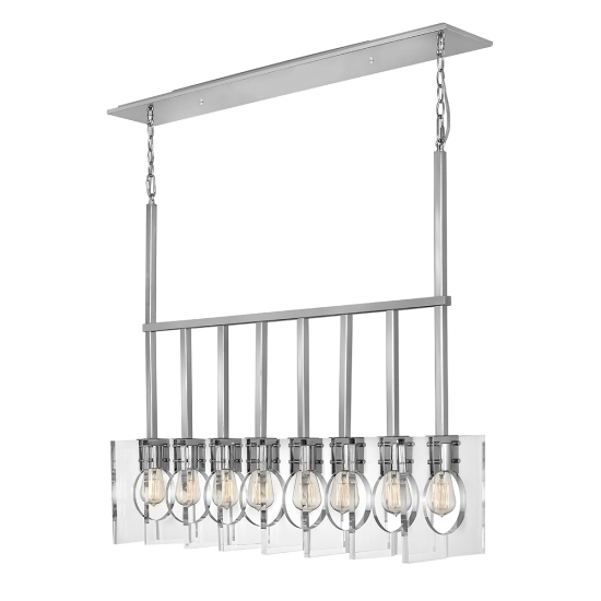 kinkiecik.pl Lampa wisząca Ludlow – 8 źródeł światła – Polerowany nikiel QN-LUDLOW8-PN Elstead Lighting