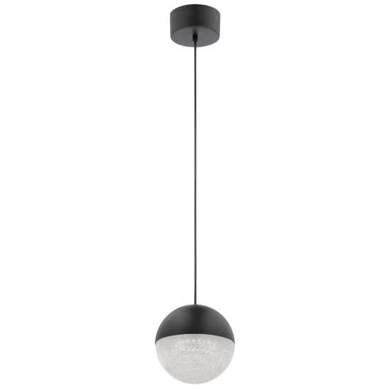 kinkiecik.pl Mała lampa wisząca LED Moonlit – Matowa czerń QN-MOONLIT-P-MBK Elstead Lighting