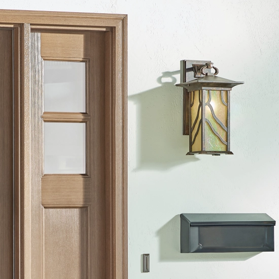 Duża latarnia naścienna Morris – 1 źródło światła QN-MORRIS-L Elstead Lighting
