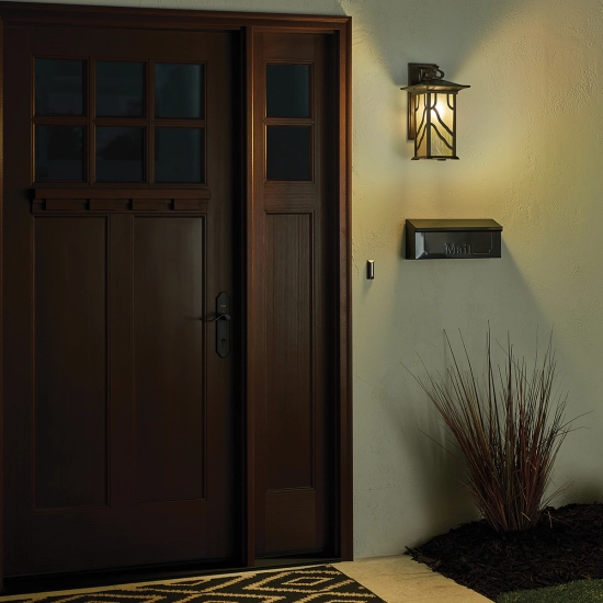 Duża latarnia naścienna Morris – 1 źródło światła QN-MORRIS-L Elstead Lighting