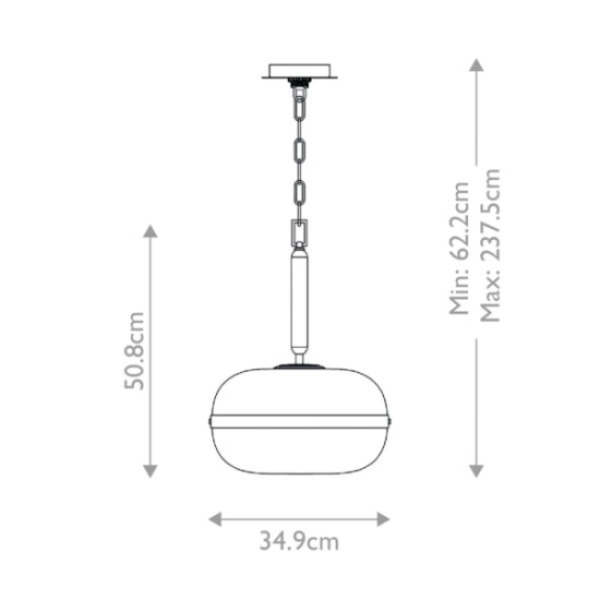 Lampa wisząca Nottingham – 1 źródło światła QN-NOTTINGHAM-1P-AB Elstead Lighting