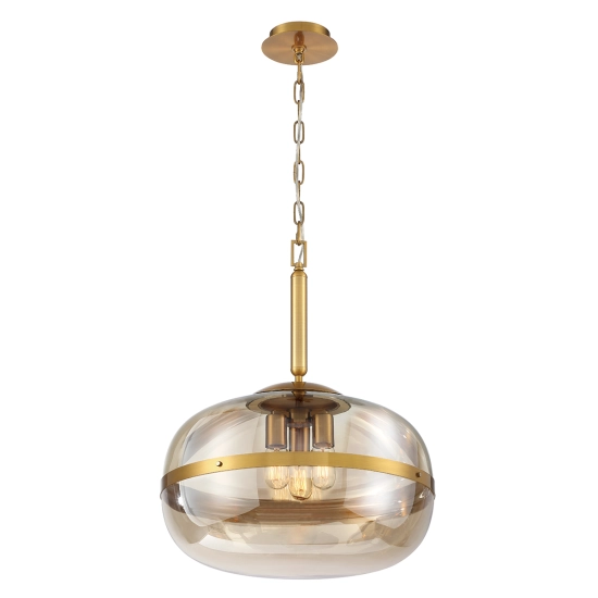 Lampa wisząca Nottingham – 3 źródła światła QN-NOTTINGHAM-3P-AB Elstead Lighting