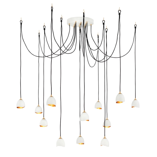 kinkiecik.pl Lampa wisząca Nula – 12 źródeł światła QN-NULA-12P Elstead Lighting