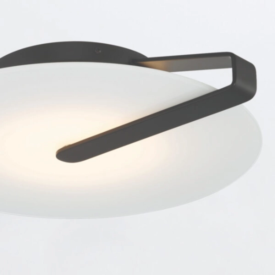 Średni plafon / kinkiet Nuvola – Matowa czerń QN-NUVOLA-F-M-BK Elstead Lighting