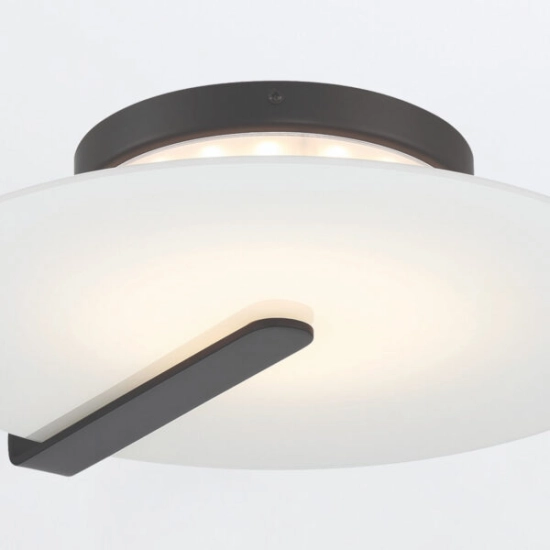 Średni plafon / kinkiet Nuvola – Matowa czerń QN-NUVOLA-F-M-BK Elstead Lighting